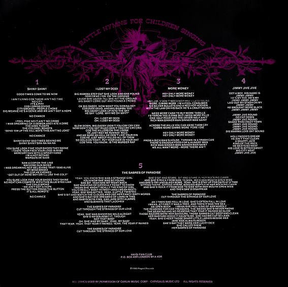 Haysi Fantayzee : Battle Hymns For Children Singing (LP, Album)