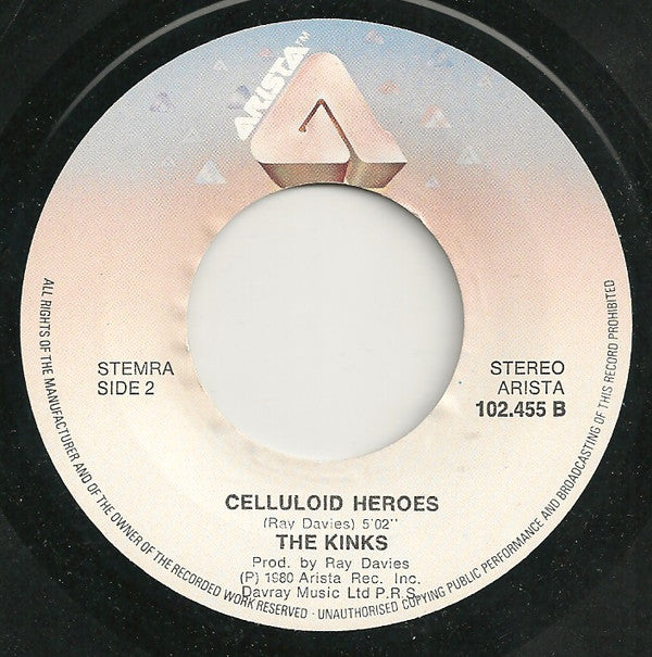 The Kinks : Lola / Celluloid Heroes (7")