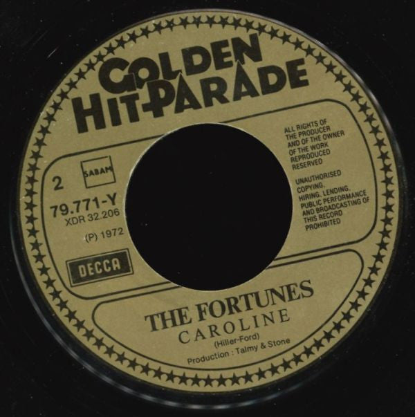 The Fortunes : You've Got Your Troubles / Caroline (7", Single, RE)