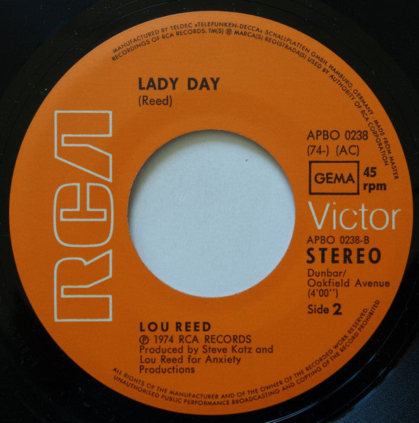Lou Reed : Sweet Jane (7", Single)