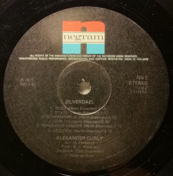 Alexander Curly : Zilverdael (LP, Album)