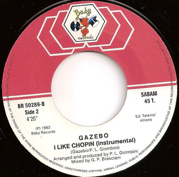 Gazebo : I Like Chopin (7", Single)