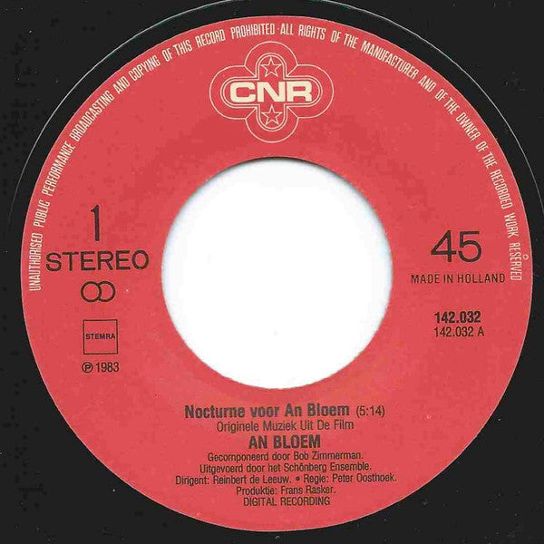 Schönberg Ensemble : Nocturne Voor An Bloem (7", Single)
