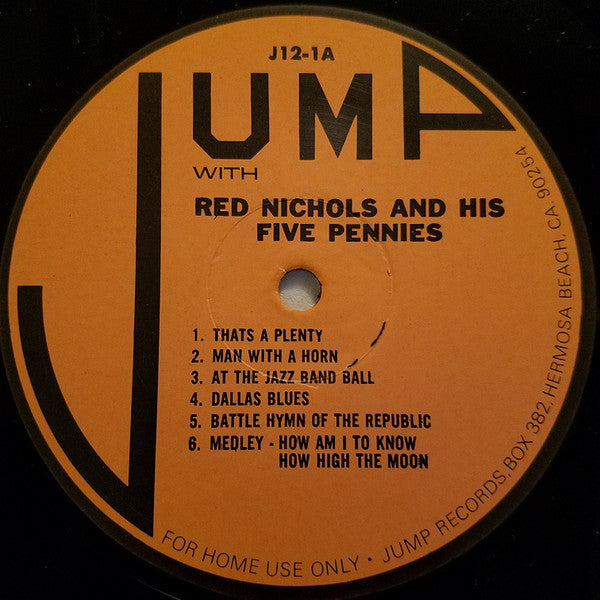 Red Nichols And His Five Pennies : Jump With Red Nichols & His Five Pennies (LP, Comp)