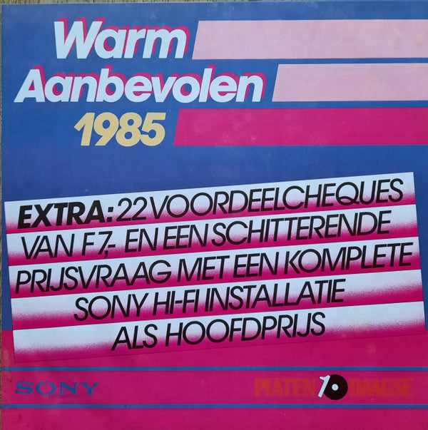 Various : Warm Aanbevolen 1985 (LP, Comp)