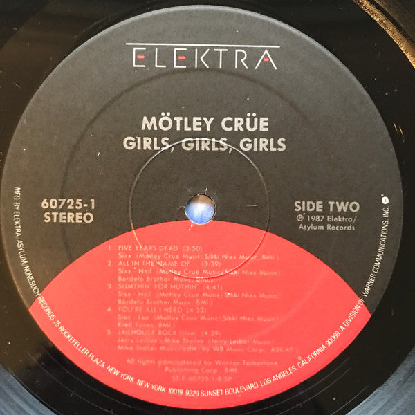 Mötley Crüe : Girls, Girls, Girls (LP, Album)