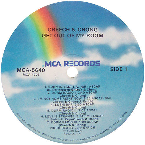 Cheech & Chong : Get Out Of My Room (LP, Album, Glo)