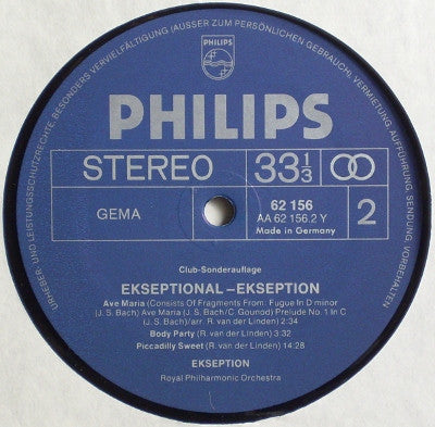 Ekseption : Ekseptional (LP, Comp, Club)