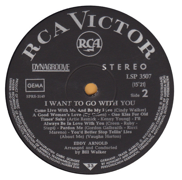 Eddy Arnold : I Want To Go With You (LP, Album)