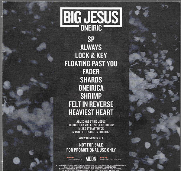 Big Jesus (2) : Oneiric  (CD, Promo)