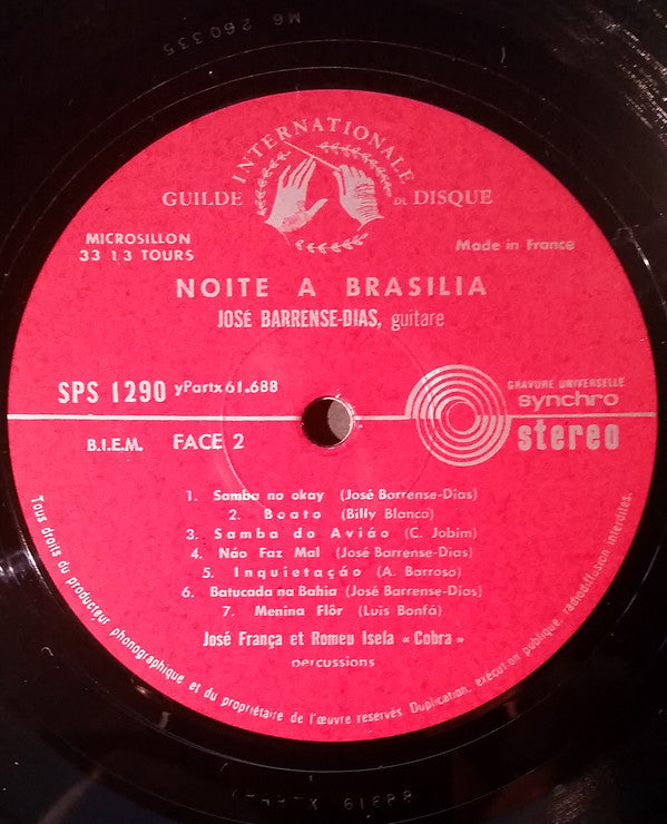 José Barrense-Dias : Noite A Brasilia (LP)