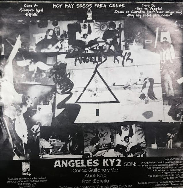 ANGELES KY2 : Hoy Hay Sesos Para Cenar (7", Single)