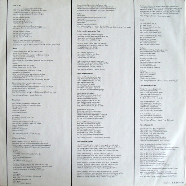 Puhdys : Puhdys 1 - Wenn Ein Mensch Lebt (LP, Comp, RE)