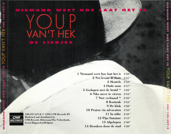 Youp van 't Hek : Niemand Weet Hoe Laat Het Is (CD, Album)