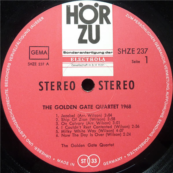 The Golden Gate Quartet : Gospel Spirituals Swing (LP, Album)