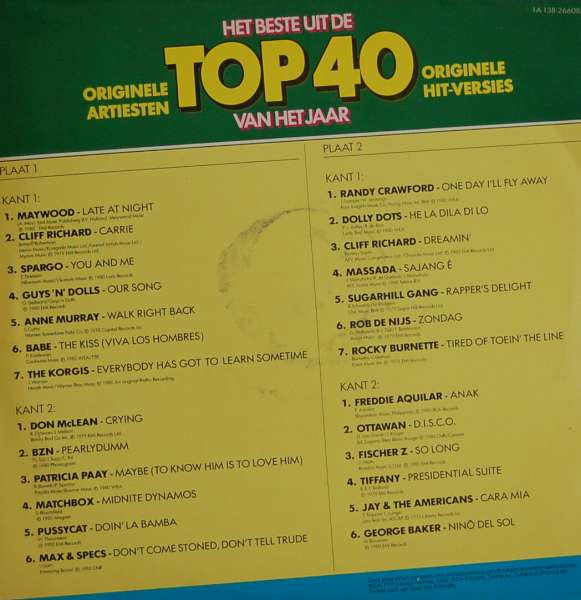 Various : Het Beste Uit De Top 40 Van Het Jaar (2xLP, Comp, Gat)