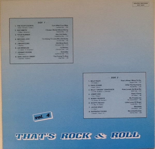 Various : That's Rock & Roll  Vol. 4 (LP, Comp)