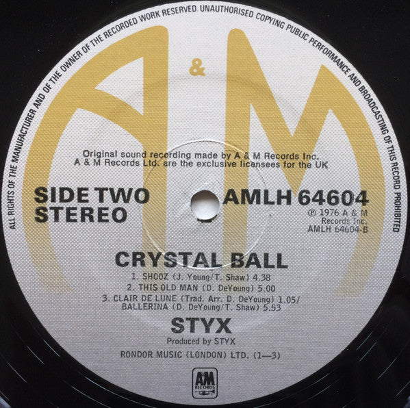 Styx : Crystal Ball (LP, Album)