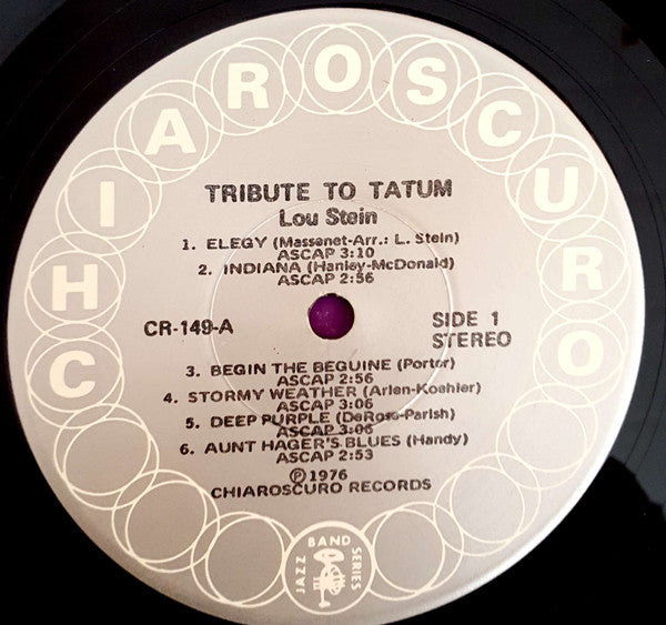 Lou Stein : Tribute To Tatum (LP, Album)
