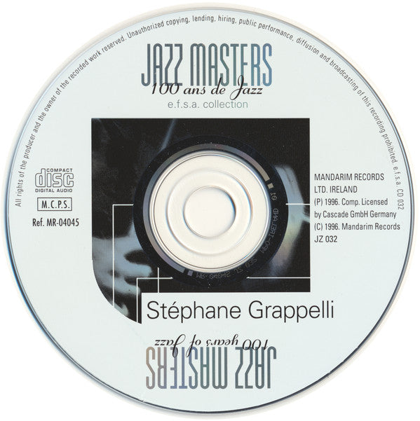 Stéphane Grappelli : Jazz Masters (100 Ans De Jazz) (CD, Album)