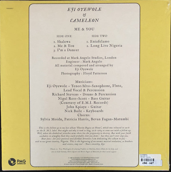 Eji Oyewole : Me & You (LP, Album, RE, RM)