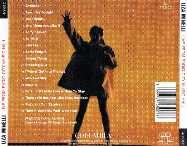 Liza Minnelli : Live From Radio City Music Hall (CD, Album)