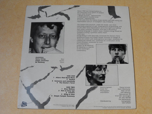 Be Meiborg Trio : Not So Long Ago (LP)