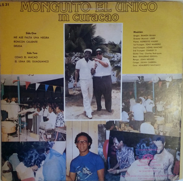 Monguito (2) : Lassissi Presents Monguito El Unico In Curaçao (LP, Album)