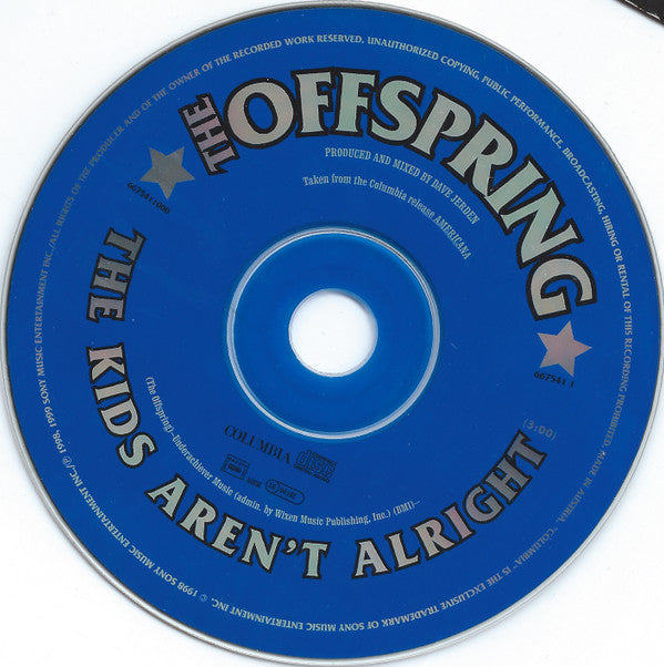 The Offspring : The Kids Aren't Alright (CD, Single, Car)