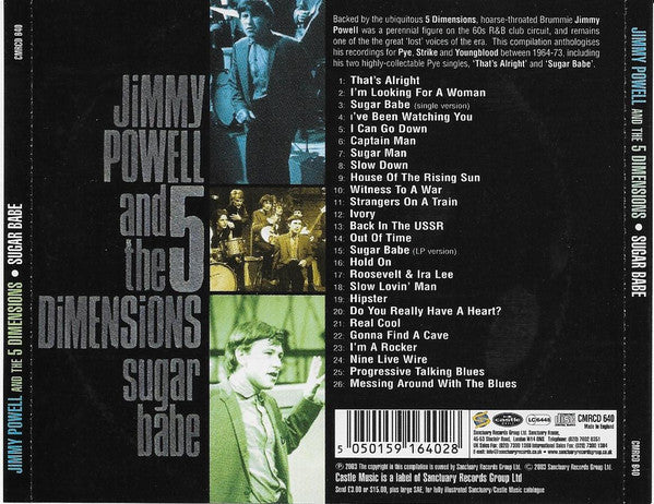 Jimmy Powell And The 5 Dimensions : Sugar Babe (CD, Comp)