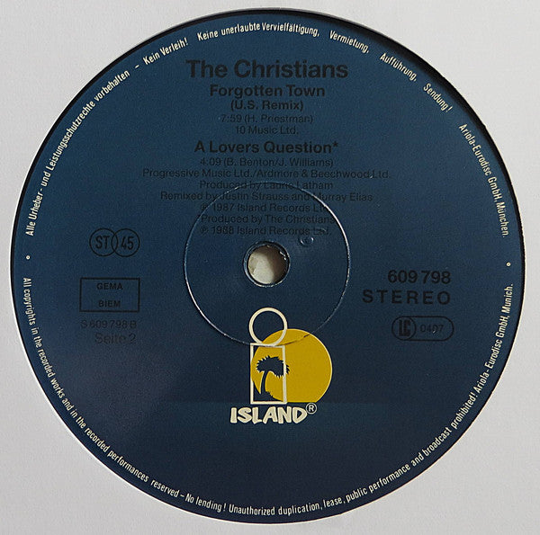 The Christians : Born Again (Remix) (12", Maxi)