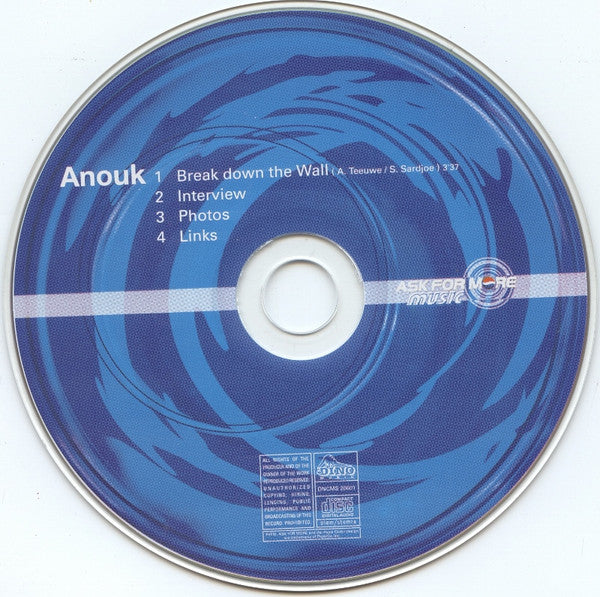 Anouk : Break Down The Wall (CD, Maxi, Enh)
