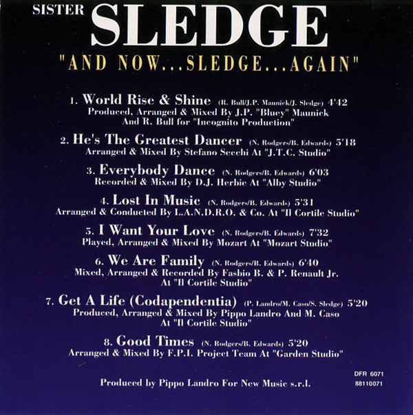 Sister Sledge : And Now...Sledge...Again (CD, Album)