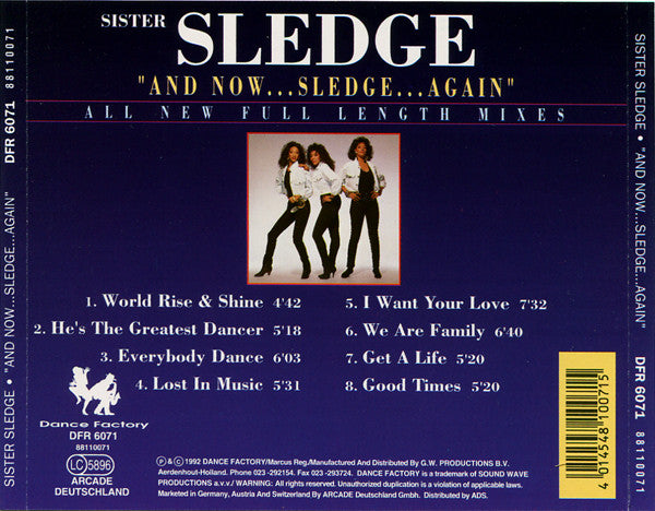 Sister Sledge : And Now...Sledge...Again (CD, Album)