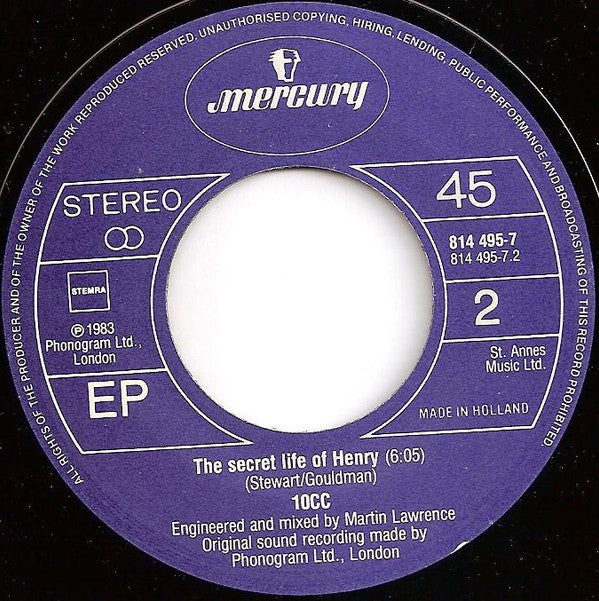 10cc : Food For Thought (7", EP)