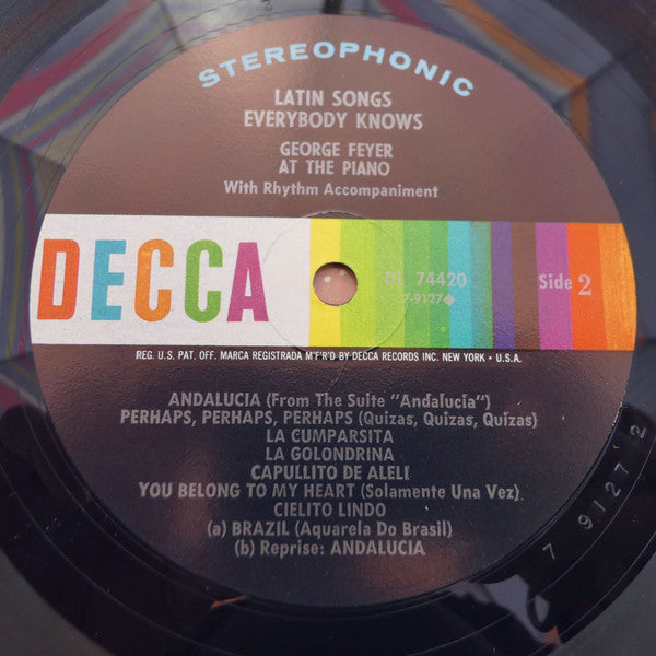 George Feyer : Latin Songs Everybody Knows (LP, Album)
