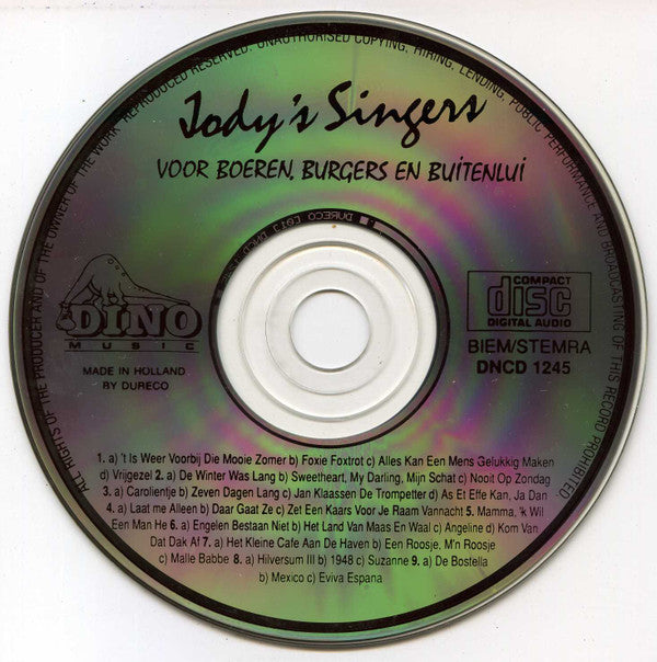 Jody's Singers : Voor Boeren, Burgers En Buitenlui (CD, Album)