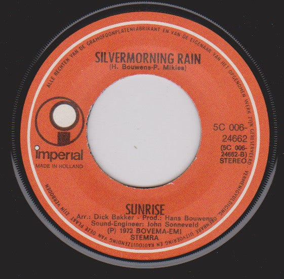 Sunrise (2) : Soledad (7", Single)