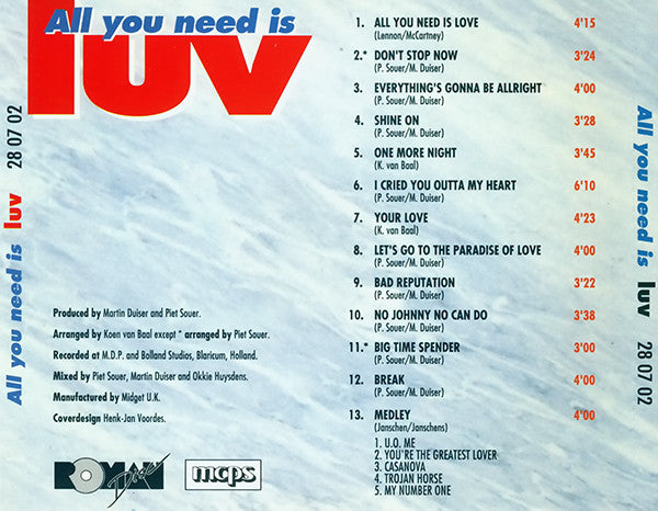 Luv' : All You Need Is Luv (CD, Album)