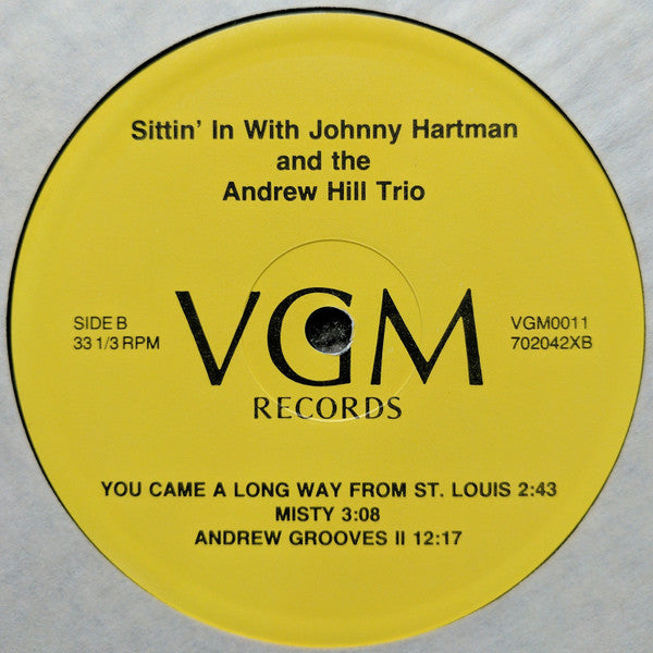 Johnny Hartman And The Andrew Hill Trio : Sittin' In With Johnny Hartman And The Andrew Hill Trio (LP, Album)