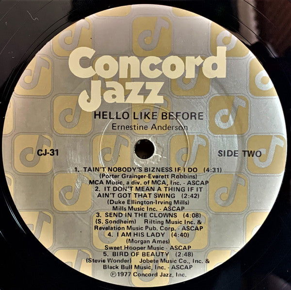 Ernestine Anderson : Hello Like Before (LP, Album)