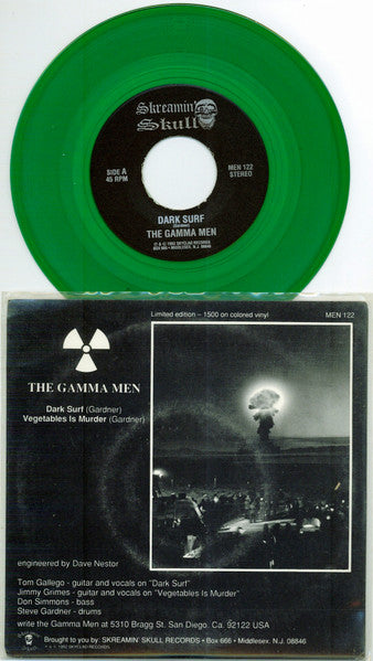 The Gamma Men* : Dark Surf (7", Ltd, Gre)