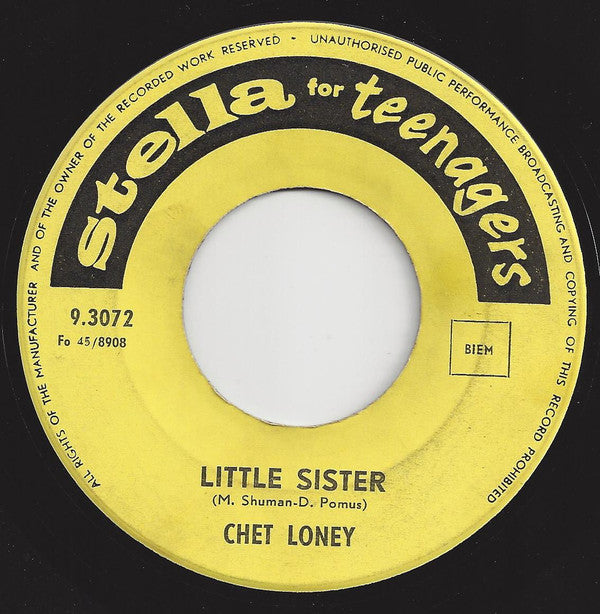 Chet Loney : Little Sister (7", Single)