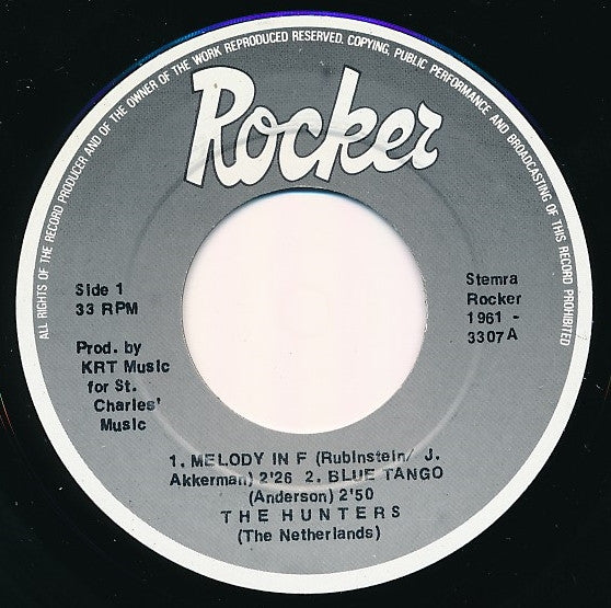 The Hunters (3) : A Tribute To Johnny & His Cellar Rockers (7", EP)