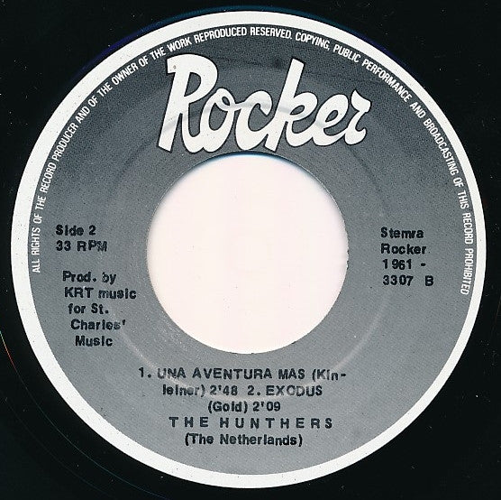 The Hunters (3) : A Tribute To Johnny & His Cellar Rockers (7", EP)