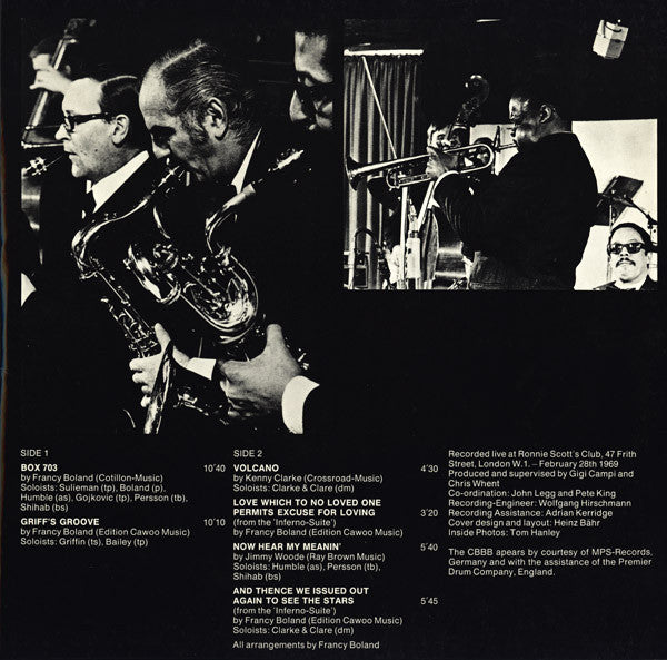 Clarke-Boland Big Band : Live At Ronnie's ; Album 1 ; Volcano (LP, Album, Gat)