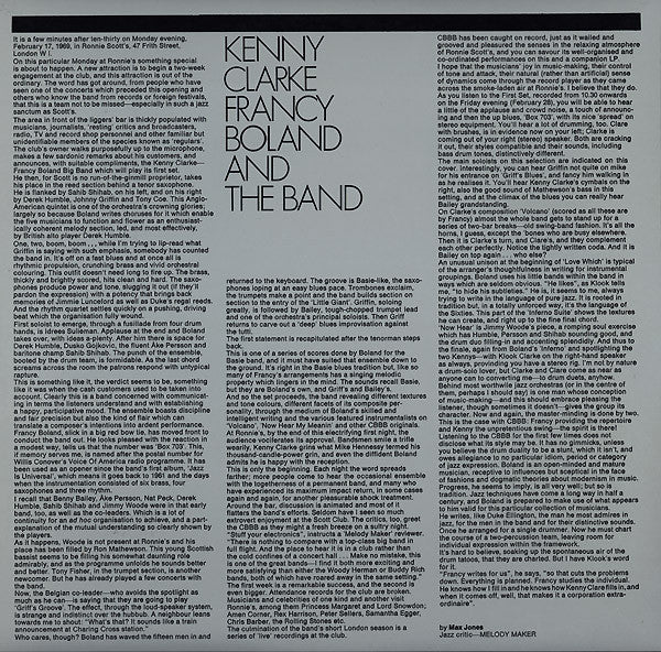Clarke-Boland Big Band : Live At Ronnie's ; Album 1 ; Volcano (LP, Album, Gat)