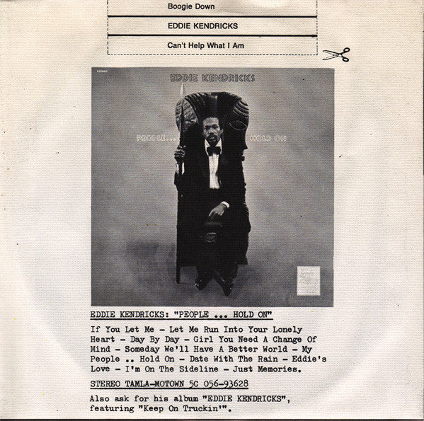 Eddie Kendricks : Boogie Down (7", Single)