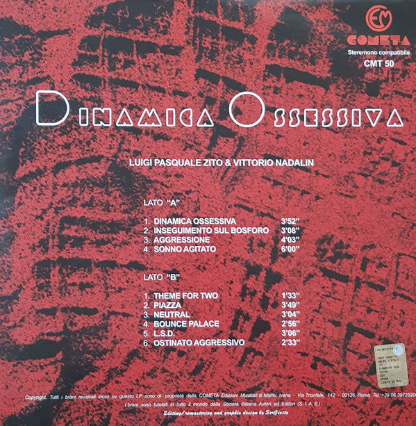 Luigi Zito, Vittorio Nadalin : Dinamica Ossessiva (LP, Ltd)