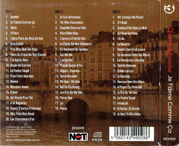 Charles Aznavour : Je T'aime Comme ça (3xCD, Comp)